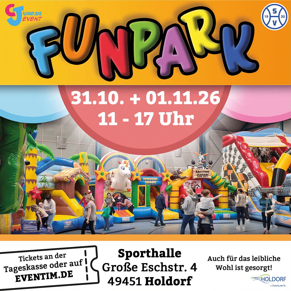 Funpark Hüpfburgen-Festival kommt nach Holdorf